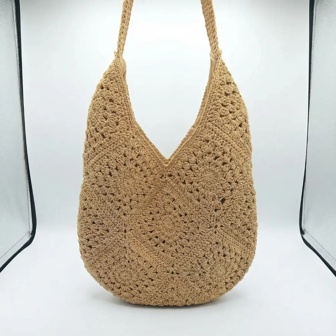 Bolsa Artesanal em Trama Premium - Mandala do Mar Bronze