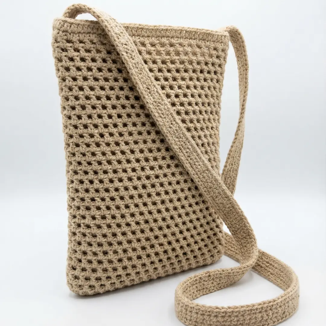 Bolsa Artesanal em Trama Premium - Trama Lisboa Bronze