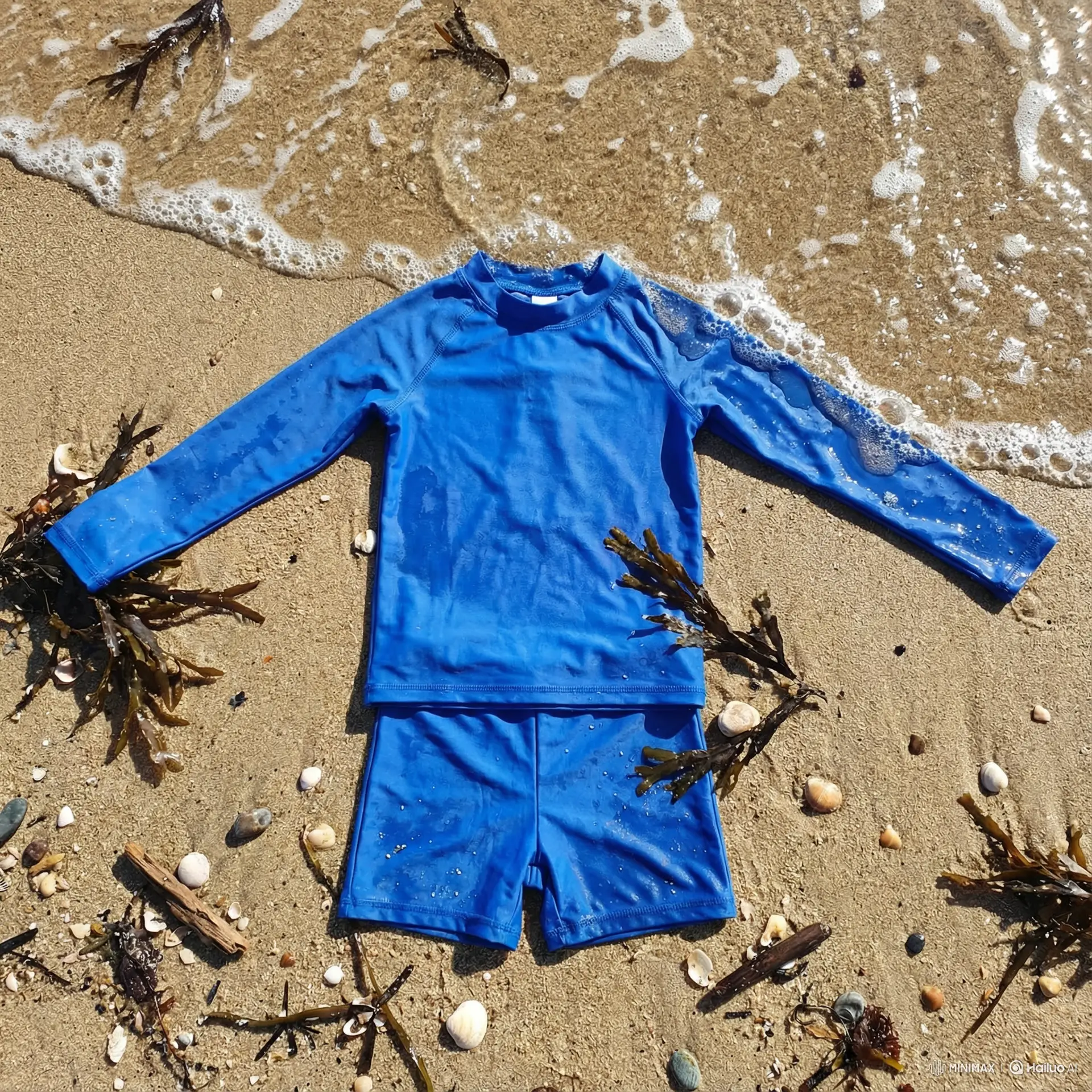 Conjunto Infantil Masculino - RashGuard Azul