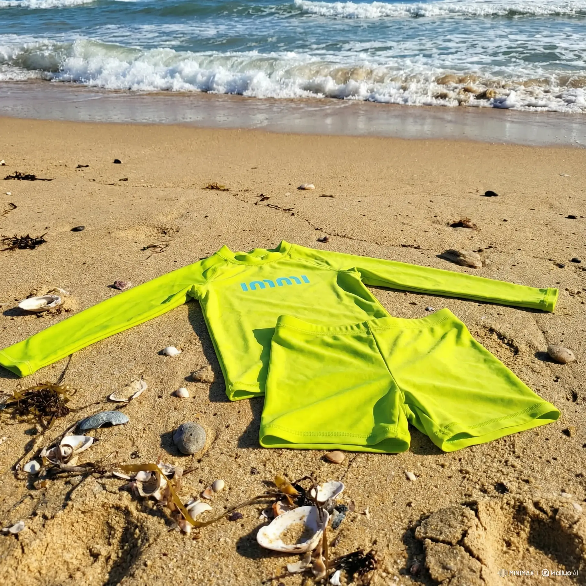 Conjunto Infantil Masculino - RashGuard Amarela