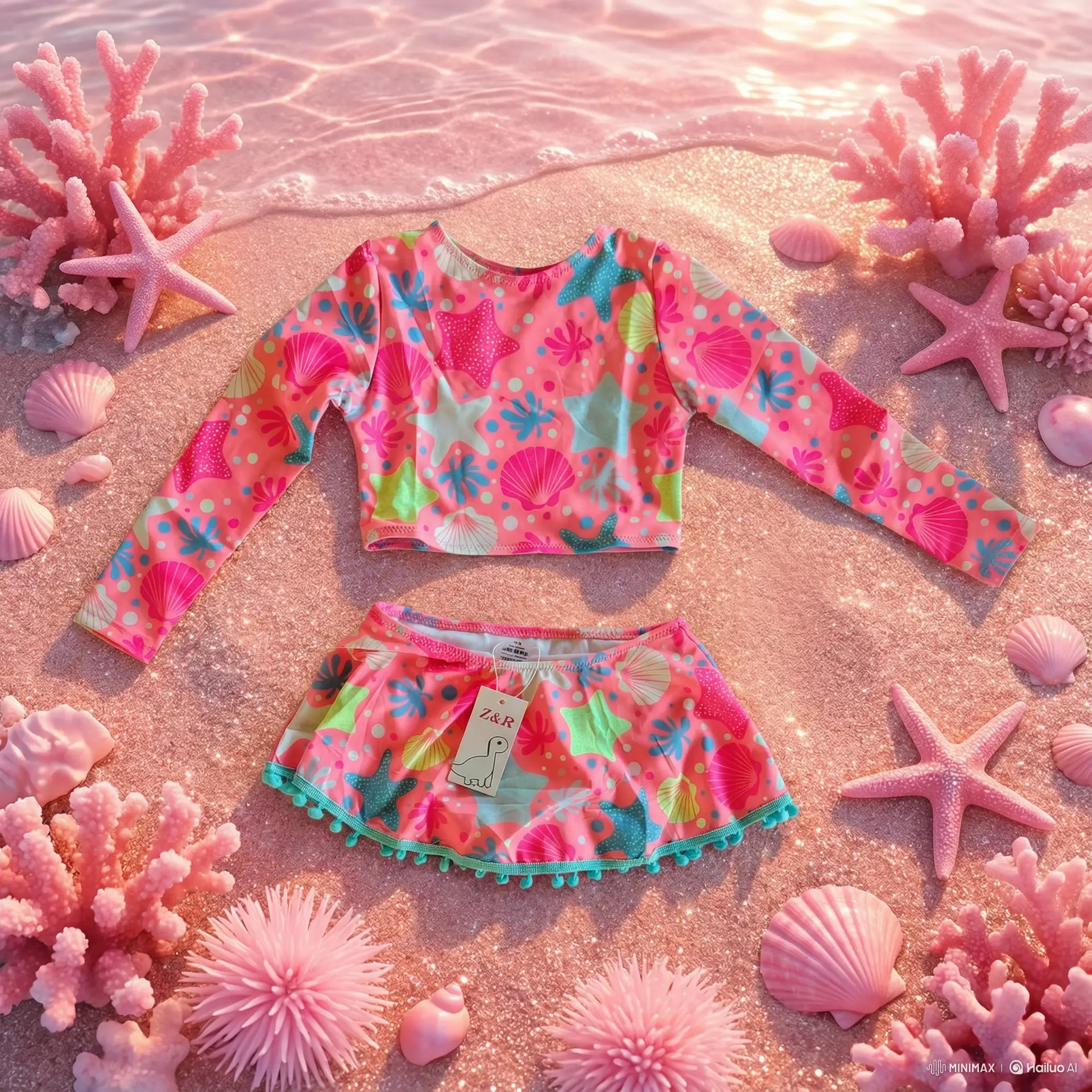 Conjunto Infantil Feminino - EstrelaMar Rosa Pink