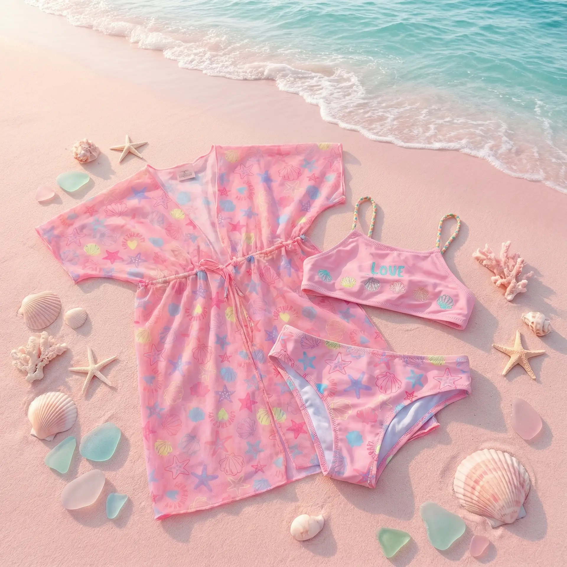 Conjunto Infantil Feminino - Princesa Rosa